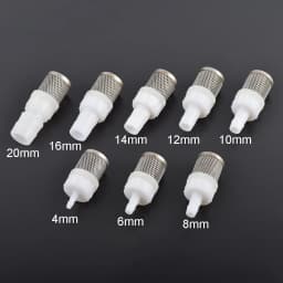 Stainless Steel Mesh Filter 4mm 6mm 8mm 10mm 12mm 14mm 16mm 20mm Barb Tail 1/2" BSP Garden Irrigation Aquarium