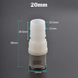 Stainless Steel Mesh Filter 4mm 6mm 8mm 10mm 12mm 14mm 16mm 20mm Barb Tail 1/2" BSP Garden Irrigation Aquarium