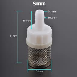 Stainless Steel Mesh Filter 4mm 6mm 8mm 10mm 12mm 14mm 16mm 20mm Barb Tail 1/2" BSP Garden Irrigation Aquarium