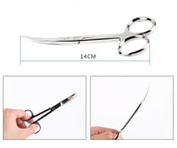 VIV Aquatic Stainless Steel Plant Scissors Tweezers Cleaning Tool ADA Quality