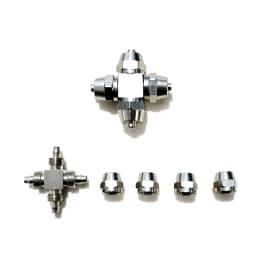 Aquarium CO2 Air Connection Valve Multiple Diverter CO2 System Accessories Air Pipe Stainless Steel Multiple Diverter 4 * 6mm