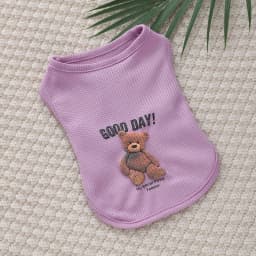 Dog Clothes Spring Summer Pet Puppy Vest Cat Cool Foam Bear Print Summer Waffle Tank Top XS-XXL