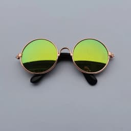 Dog Glasses Pet Vintage Round Glasses Cat Accessories Puppy Photos Props Decorations for Dogs Reflection Eyewear Glasses