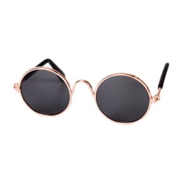 Dog Glasses Pet Vintage Round Glasses Cat Accessories Puppy Photos Props Decorations for Dogs Reflection Eyewear Glasses