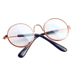 Dog Glasses Pet Vintage Round Glasses Cat Accessories Puppy Photos Props Decorations for Dogs Reflection Eyewear Glasses
