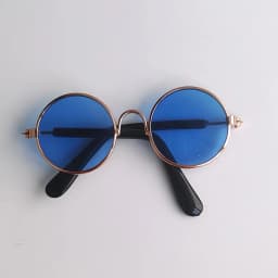 Dog Glasses Pet Vintage Round Glasses Cat Accessories Puppy Photos Props Decorations for Dogs Reflection Eyewear Glasses
