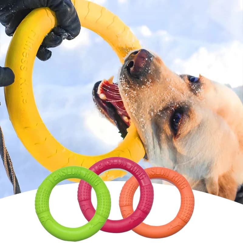 Dog Toy Training Ring Puller Puppy Flying Disk Chewing Toys Outdoor Interactive Toy Dog Game Playing Supplies Zabawki Dla Psa