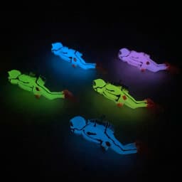 Mini People Ornaments Aquarium Decoration Accessories Plants Stones Decor Turtle Fluorescent Colours For Fish Tank Reflective