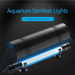 Fish Tank UV Disinfection Lamp Aquarium Sterilizer Germicidal Lighting withTiming Waterproof Bright Aquarium Sterilizer Lamp