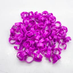 100 Pcs/set Inner Diameter 8mm Pigeon Leg Poultry Dove Bird Parrot Clip Rings Band Foot Ring Pigeon Supplies Bird Appliances
