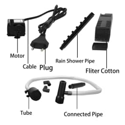 Submersible Water Filter Pump Turtle Tank Filter Aquarium Fish Tank Oxygen Increasing Pump Low Level Water EU Plug