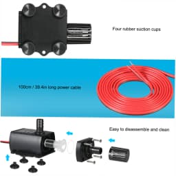 Ultra-quiet Mini Brushless Water Pump 12V 5W Waterproof Anti-vibration Submersible Fountain Aquarium Circulating