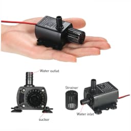 Ultra-quiet Mini Brushless Water Pump 12V 5W Waterproof Anti-vibration Submersible Fountain Aquarium Circulating