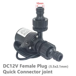 Water Pump 12v High Pressure Ultra Quiet Solar DC 24V Lift 5M 800L/H Brushless Motor Submersible Water Pumps Quick Break Joint