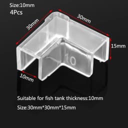 4pcs 5/6/8/10/12/15mm Transparent Anti-collision Fish Tank Corner Protector Adhesive Free Protective Cover Aquarium Accessories