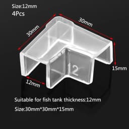 4pcs 5/6/8/10/12/15mm Transparent Anti-collision Fish Tank Corner Protector Adhesive Free Protective Cover Aquarium Accessories