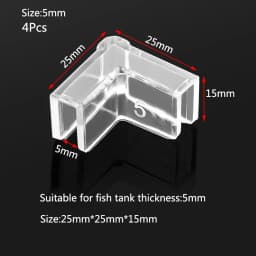 4pcs 5/6/8/10/12/15mm Transparent Anti-collision Fish Tank Corner Protector Adhesive Free Protective Cover Aquarium Accessories