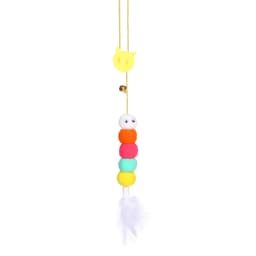 Simulation Cat Toy Cat Scratching Rope Feather Funny Kitten Playing Game Interactive Toy Retractable Hanging Door Pet Supplies