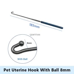 Uterine hook Animal Ovariectomy Spay Snook Dogs Cats Veterinary Orthopedic Instruments 1pc