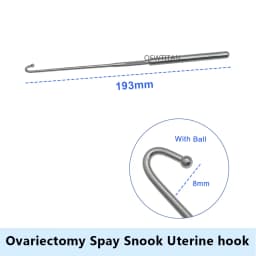 Uterine hook Animal Ovariectomy Spay Snook Dogs Cats Veterinary Orthopedic Instruments 1pc