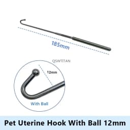 Uterine hook Animal Ovariectomy Spay Snook Dogs Cats Veterinary Orthopedic Instruments 1pc