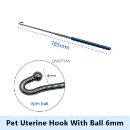 Uterine hook Animal Ovariectomy Spay Snook Dogs Cats Veterinary Orthopedic Instruments 1pc