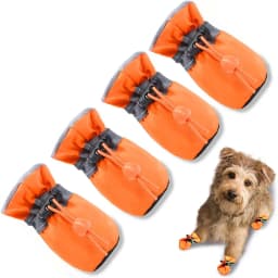 4pcs Waterproof Pet Dog Shoes Antiskid Rain Snow Boot Thick Warm For Small Cats Dogs Puppy Dog Socks Booties Pet Paw Accessories