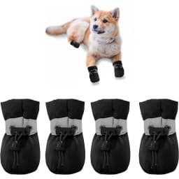 4pcs Waterproof Pet Dog Shoes Antiskid Rain Snow Boot Thick Warm For Small Cats Dogs Puppy Dog Socks Booties Pet Paw Accessories
