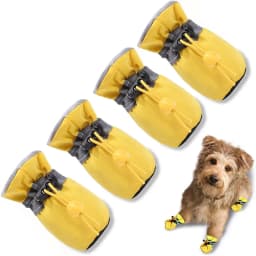 4pcs Waterproof Pet Dog Shoes Antiskid Rain Snow Boot Thick Warm For Small Cats Dogs Puppy Dog Socks Booties Pet Paw Accessories