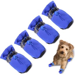 4pcs Waterproof Pet Dog Shoes Antiskid Rain Snow Boot Thick Warm For Small Cats Dogs Puppy Dog Socks Booties Pet Paw Accessories