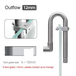 AQUAPRO Mini Skimmer Inflow Stainless Steel Inlet Outlet Pipes Shrimp Water Filter Lily Aquarium Fish Tanks Accessories Fishbowl