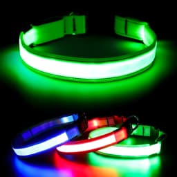 LED Luminous Collar Adjustable Glowing Dog Collar USB Rechargea Flashing Anti-Lost/Avoid Car Accident Collar Dogs Pet Products