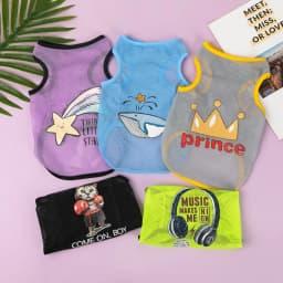 Cute Summer Polyester Fibre Cool Breathable Cat Costume Cat T-shirt Puppy Vest Dog Clothes