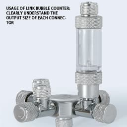 Stainless Steel Multi-Channel Aquarium CO2 Separator Distributor Check Valve Fish Tank CO2 Generator CO2 Regulator Accessories