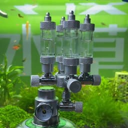 Stainless Steel Multi-Channel Aquarium CO2 Separator Distributor Check Valve Fish Tank CO2 Generator CO2 Regulator Accessories