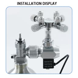 Stainless Steel Multi-Channel Aquarium CO2 Separator Distributor Check Valve Fish Tank CO2 Generator CO2 Regulator Accessories