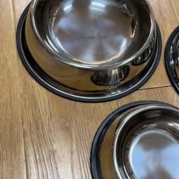 Pet Dog Cat Stainless Steel Bowl Pet Feeding Bowl Cat and Dog Drinking Bowl Metal Feeder Bowl Durable Easy To Clean 6 Sizes