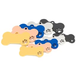 Wholesale 20Pcs Personalized Collar Stainless Bone Pet ID Tag Engraved Pet ID Name Puppy Dog Tag Pendant Bone Pet Accessories