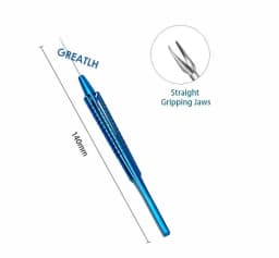 Ophthalmic Retinal Capsulorhexis Forceps Foreign Body Forceps Straight/Curved/Angled Ophthalmic Surgery Instruments 140mm Long
