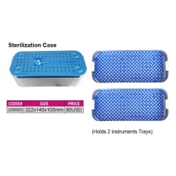 Orthopedic surgical instrument Aluminum alloy steam sterilization box porous high temperature autoclave tray tool