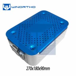 Orthopedic surgical instrument Aluminum alloy steam sterilization box porous high temperature autoclave tray tool