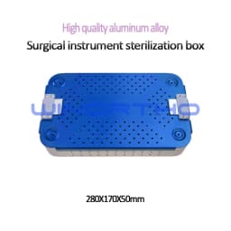 Orthopedic surgical instrument Aluminum alloy steam sterilization box porous high temperature autoclave tray tool