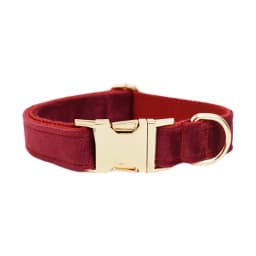 Personalized Dog Collar Velvet Puppy Adjustable Collar for Small Medium Big Dogs Collars with Name Customized ID Tag Engraving