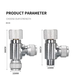 ZRDR high quality needle valve regulator suit 4*6mm co2 special tube for aquarium fish tank co2 systemCarbon dioxide fine-tuning