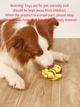 Small Bee Plush Toy for Dogs and Cats to Interact and Play Teeth Cleaning Pet Supplies