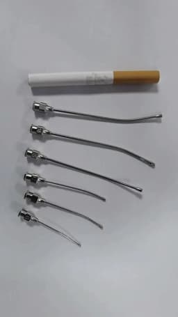 1Pcs Stainless Steel Birds Feeding Syringe Tube Nozzle Feeding Tools Rats Mice/Parrots/Birds/Poultry/Pets Elbow Gavage Needles