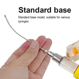 1Pcs Stainless Steel Birds Feeding Syringe Tube Nozzle Feeding Tools Rats Mice/Parrots/Birds/Poultry/Pets Elbow Gavage Needles