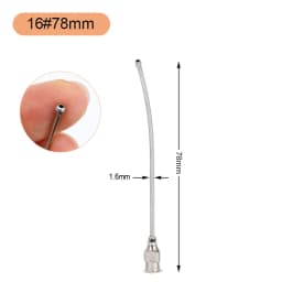 1Pcs Stainless Steel Birds Feeding Syringe Tube Nozzle Feeding Tools Rats Mice/Parrots/Birds/Poultry/Pets Elbow Gavage Needles