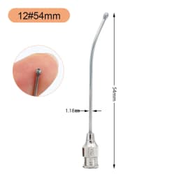 1Pcs Stainless Steel Birds Feeding Syringe Tube Nozzle Feeding Tools Rats Mice/Parrots/Birds/Poultry/Pets Elbow Gavage Needles