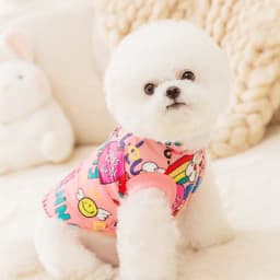 Fashion Print Dog Down Jacket Cute Soft Dog Clothes Winter Cat Jacket Coat Warm Puppy Costume Chihuahua French Bulldog Clothes